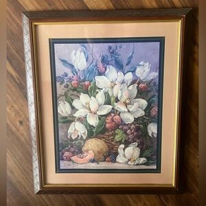 Home Interiors Magnolia Canteloupe fruit picture